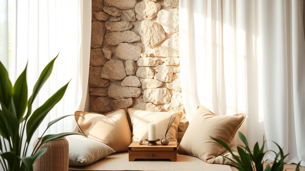 create peaceful mindful space