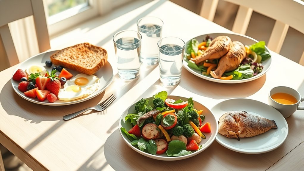 eat meals at optimal times