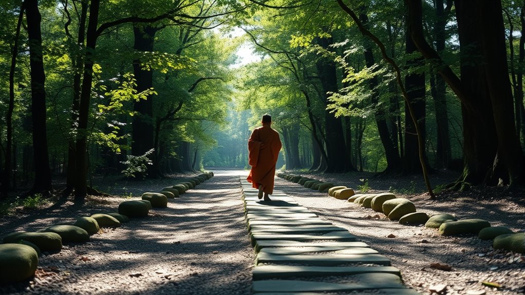 mindful walking meditation practice