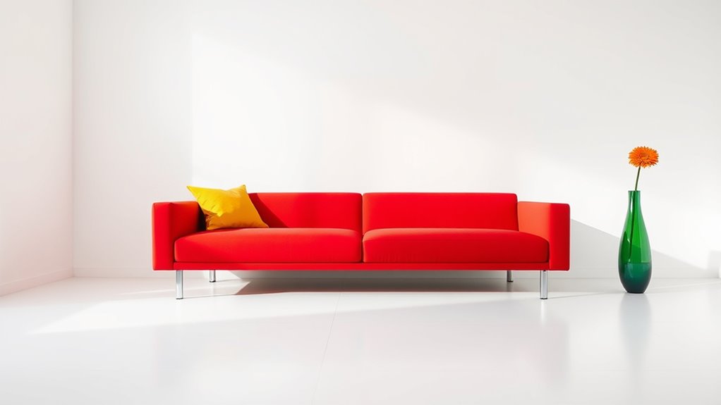 bold colors simple decor