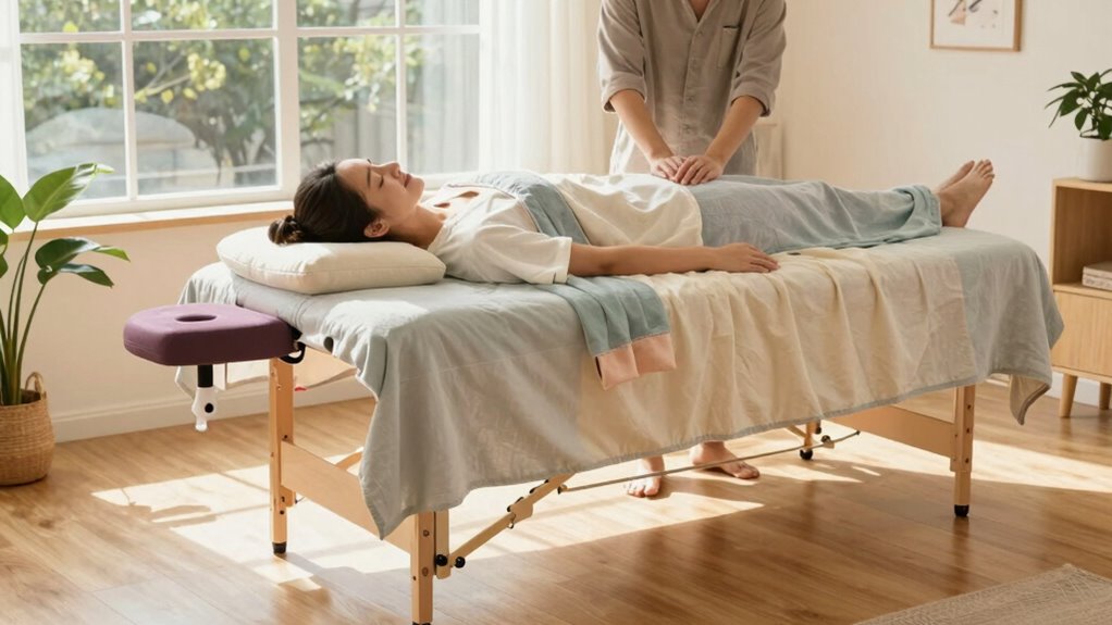 affordable home massage setup