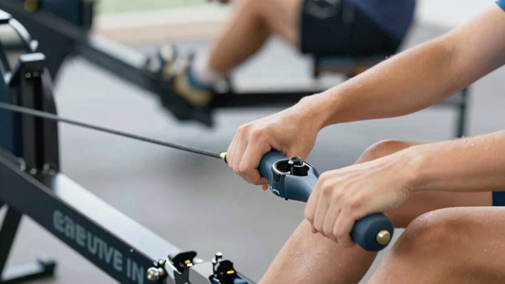 incorrect setup before rowing