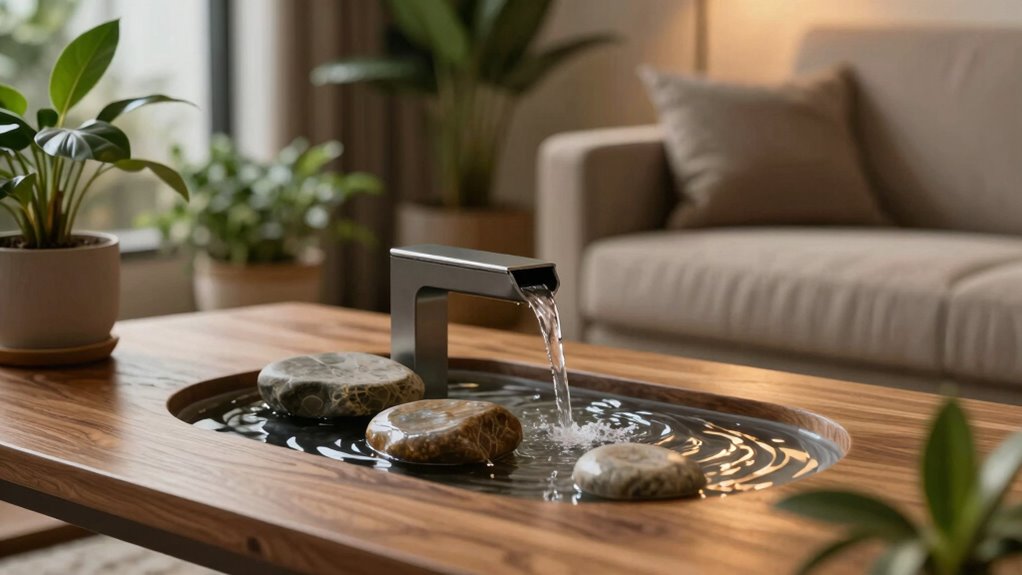 indoor calming water feature