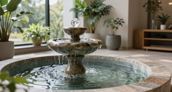 indoor fountains create calm