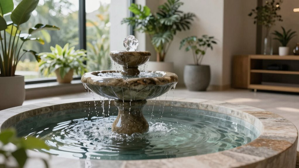 indoor fountains create calm