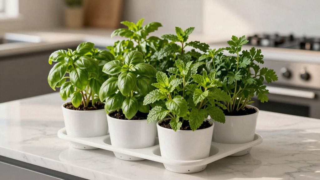 indoor herb garden maintenance