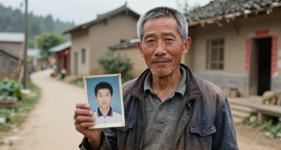 This is Guo Gangtang, whose son Xinzhen was kidnapped in 1997. He spent 24 years searching across China, riding over 500,000 km using up his life savings. They were finally reunited in 2021, and his journey ended up helping authorities find over 100 other missing children.
