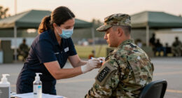 Military requiring flu vaccines for recruits as Air Force base deals with outbreak