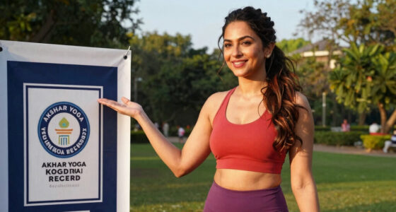 Rakul Preet Singh praises Akshar Yoga Kendraa for making 21 Guinness World Records on International Yoga Day
