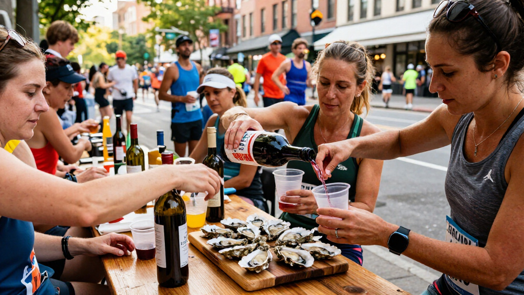At This French Marathon, Runners Make Pit Stops For Wine And Oysters